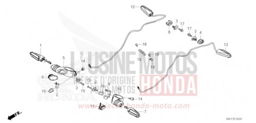 CLIGNOTANT (CB650RA) CB650RAN de 2022